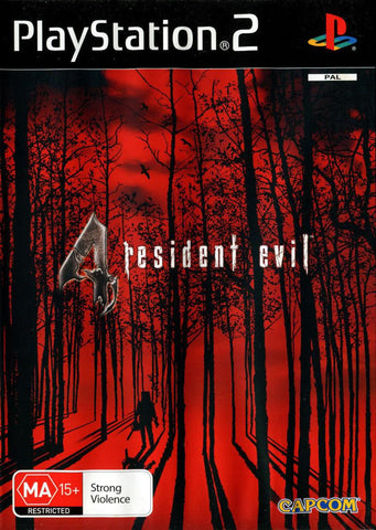 PS2 Resident Evil 4 Decorative Painting Wall Wooden Posters (28x43cm)