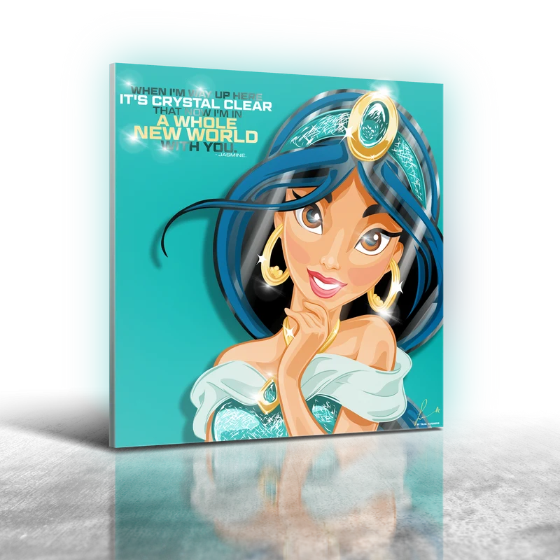 Disney Aladdin - Jasmine Frameless Art Painting (30x30cm)