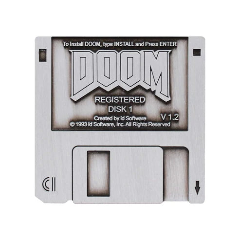 DOOM Floppy Disk Limited Edition Pin Badge