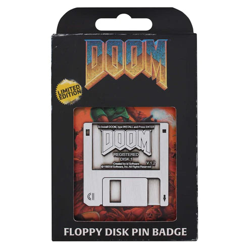 DOOM Floppy Disk Limited Edition Pin Badge