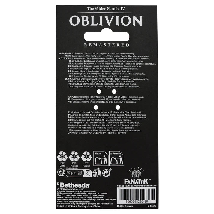 Official The Elder Scrolls IV: Oblivion Mehrunes' Razor Bottle Opener