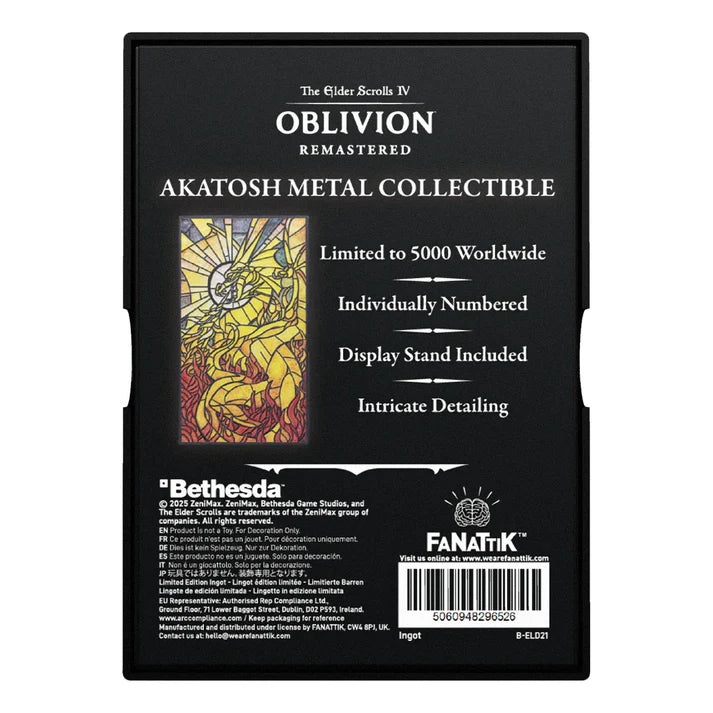 Official The Elder Scrolls IV: Oblivion Akatosh Ingot