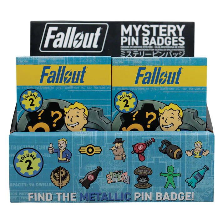 Official Fallout Volume 2 Mystery Pin Badge CDU Containing Blind Box (1pcs)
