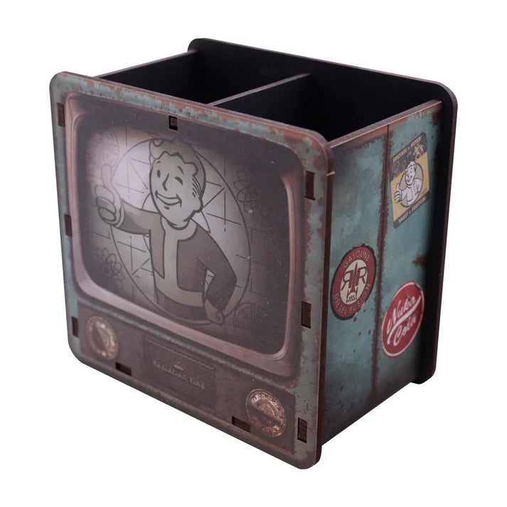 Official Fallout Wooden Desk Tidy Pencil Cup