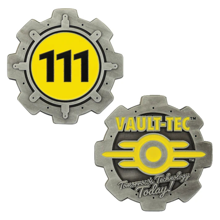Official Fallout Limited Edition Vault 111 Door Coin