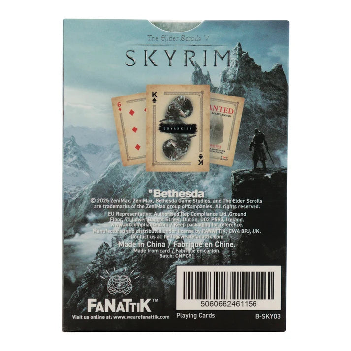Official The Elder Scrolls Skyrim Playing Cards