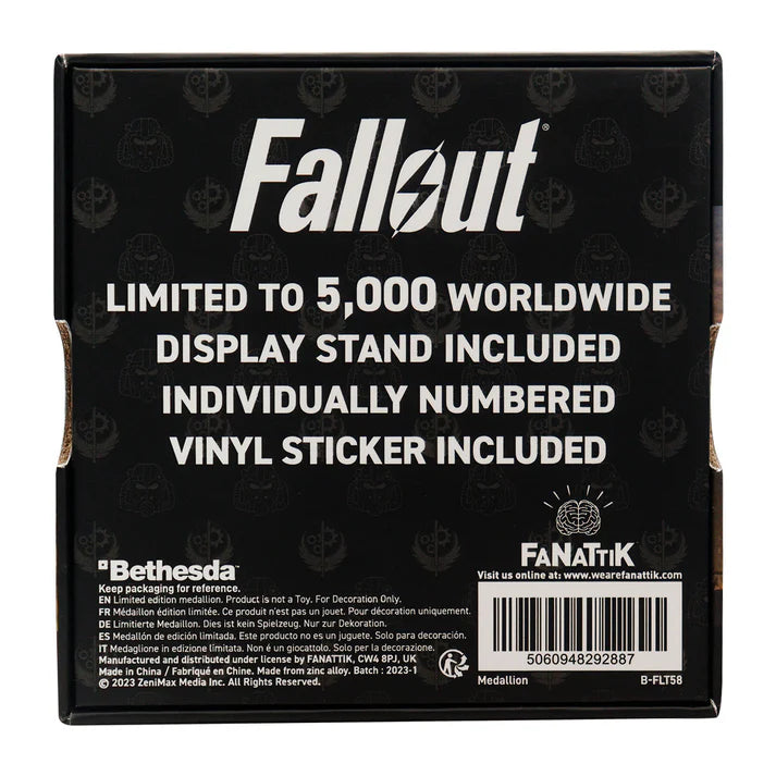 Official Fallout Brotherhood of Steel Medallion and Vinyl Sticker