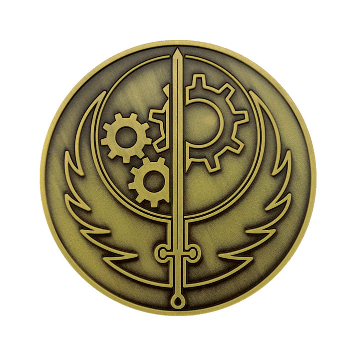 Official Fallout Brotherhood of Steel Medallion and Vinyl Sticker