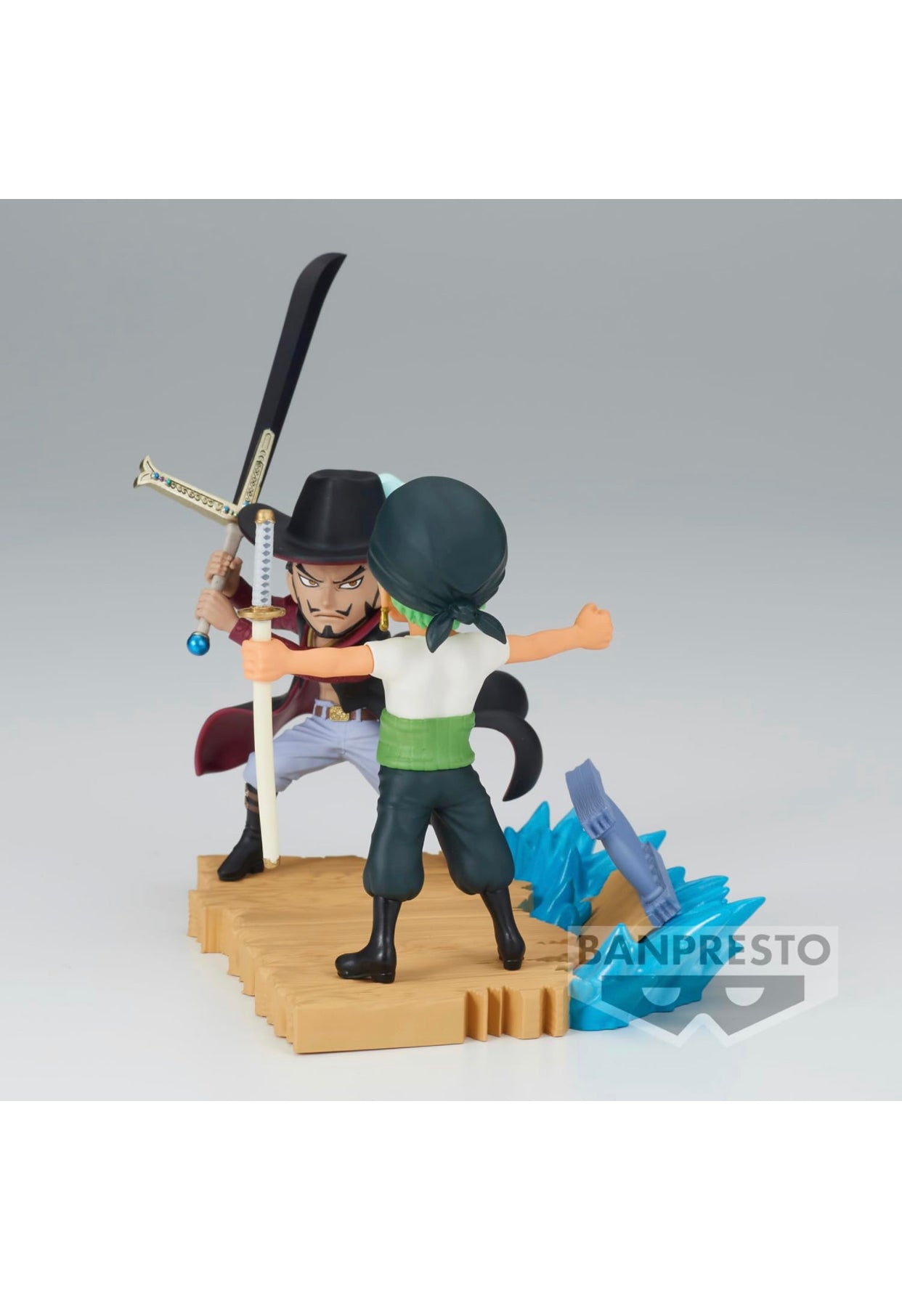Banpresto Anime One Piece Roronoa Zoro vs Dracule Mihawk Figure (7cm)