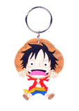 Anime One Piece Luffy Silicone Keychain