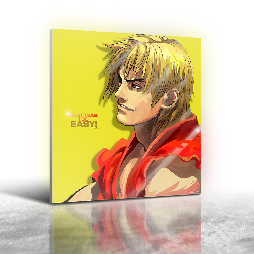 Street Fighter 6 Easy Ken Frameless Art Painting (30*30 cm)