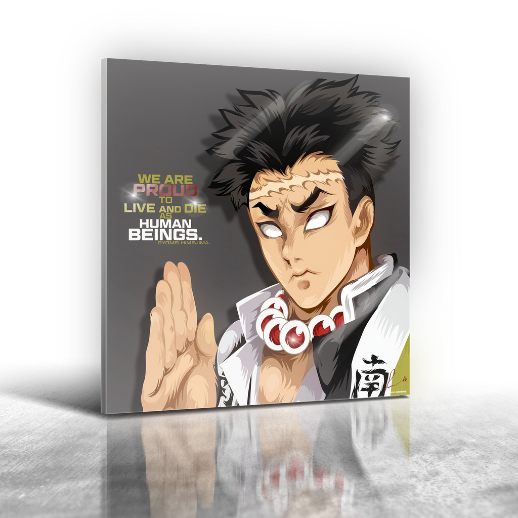 Anime Demon Slayer Gyomei Himejima Frameless Art Painting (30*30 cm)