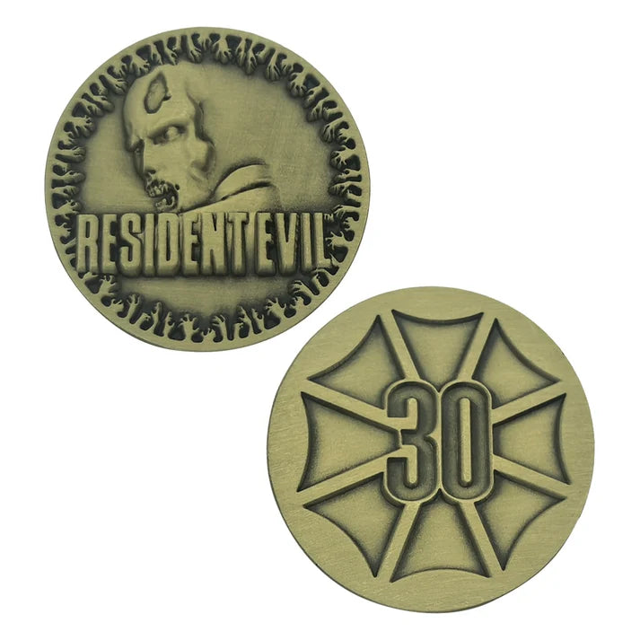 Official Resident Evil – 30th Anniversary Presentation Coin - Antique Brass Edition