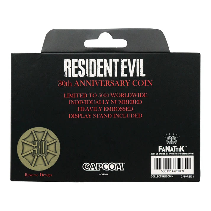 Official Resident Evil – 30th Anniversary Presentation Coin - Antique Brass Edition