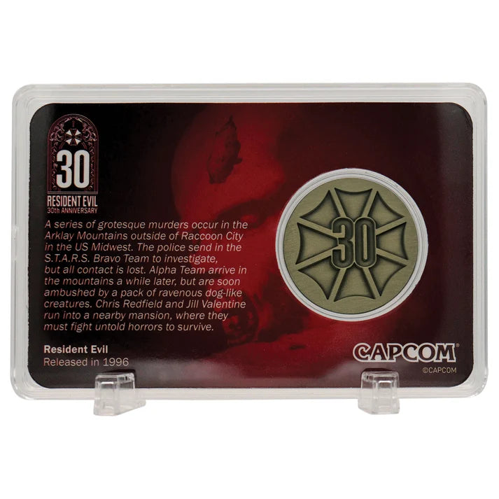 Official Resident Evil – 30th Anniversary Presentation Coin - Antique Brass Edition