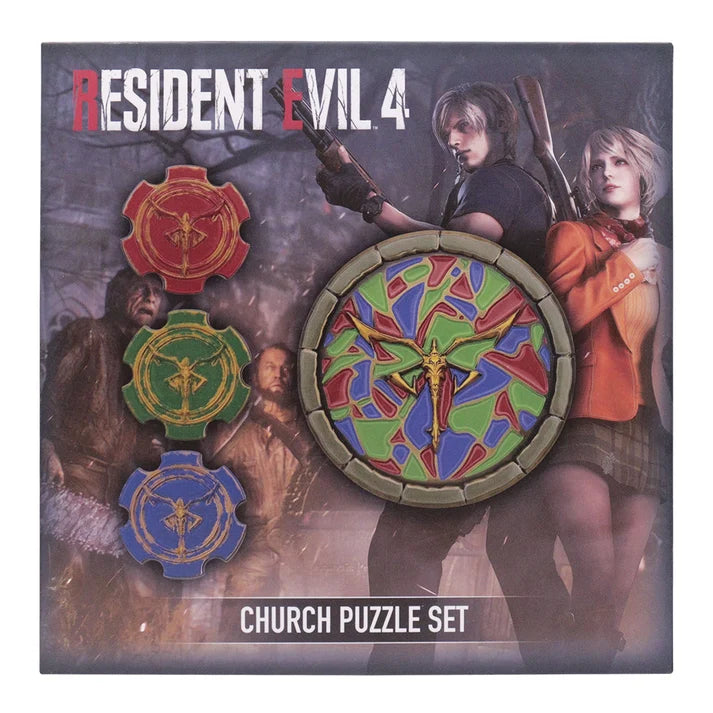 Official Resident Evil 4 - Limited Edition Church Puzzle Medallion Set