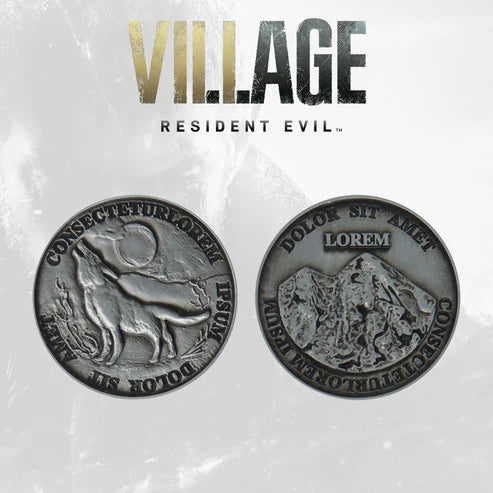 [Horror] Official Resident Evil Village Limited Edition Currency Replica Collectible Coin