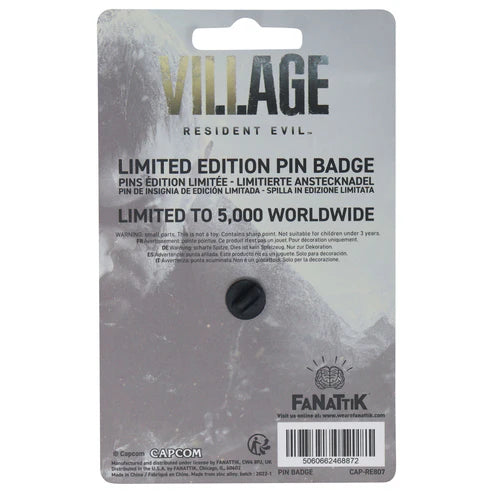 [Horror] Official Resident Evil Village Limited Edition Pin Badge