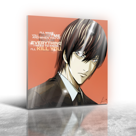 Anime Death Note - Light Yagami Ver 2 Frameless Art Painting (30x30cm)