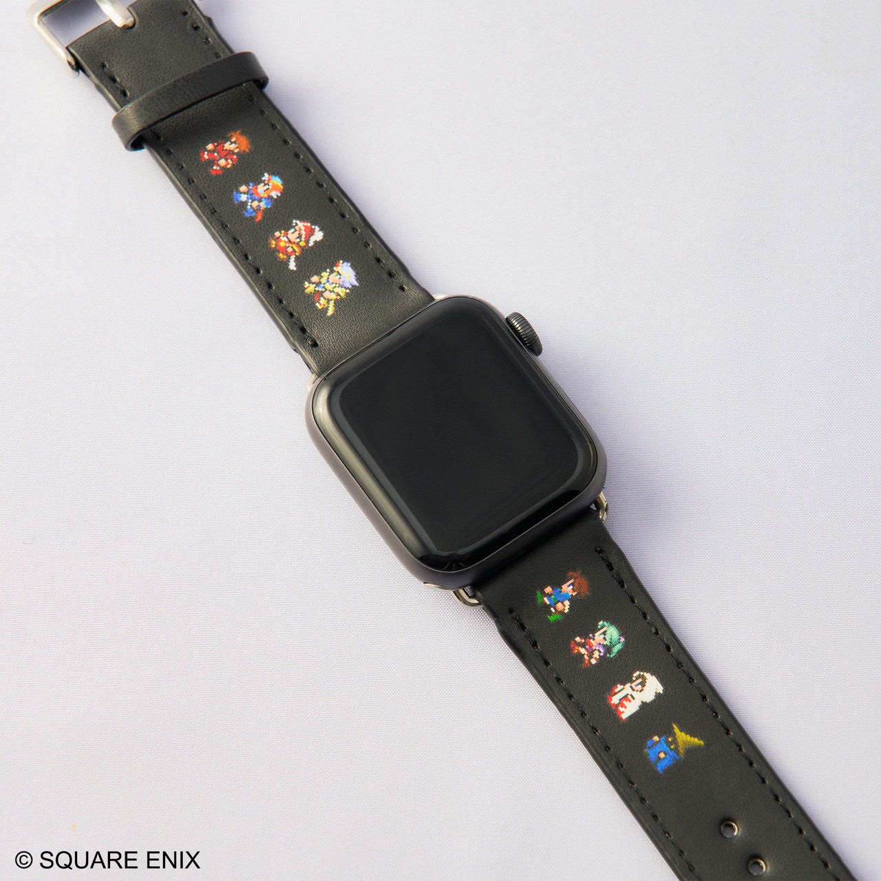 Final Fantasy Pixel Remaster Smart Watch Band - Black (Only Band for Apple Watch)