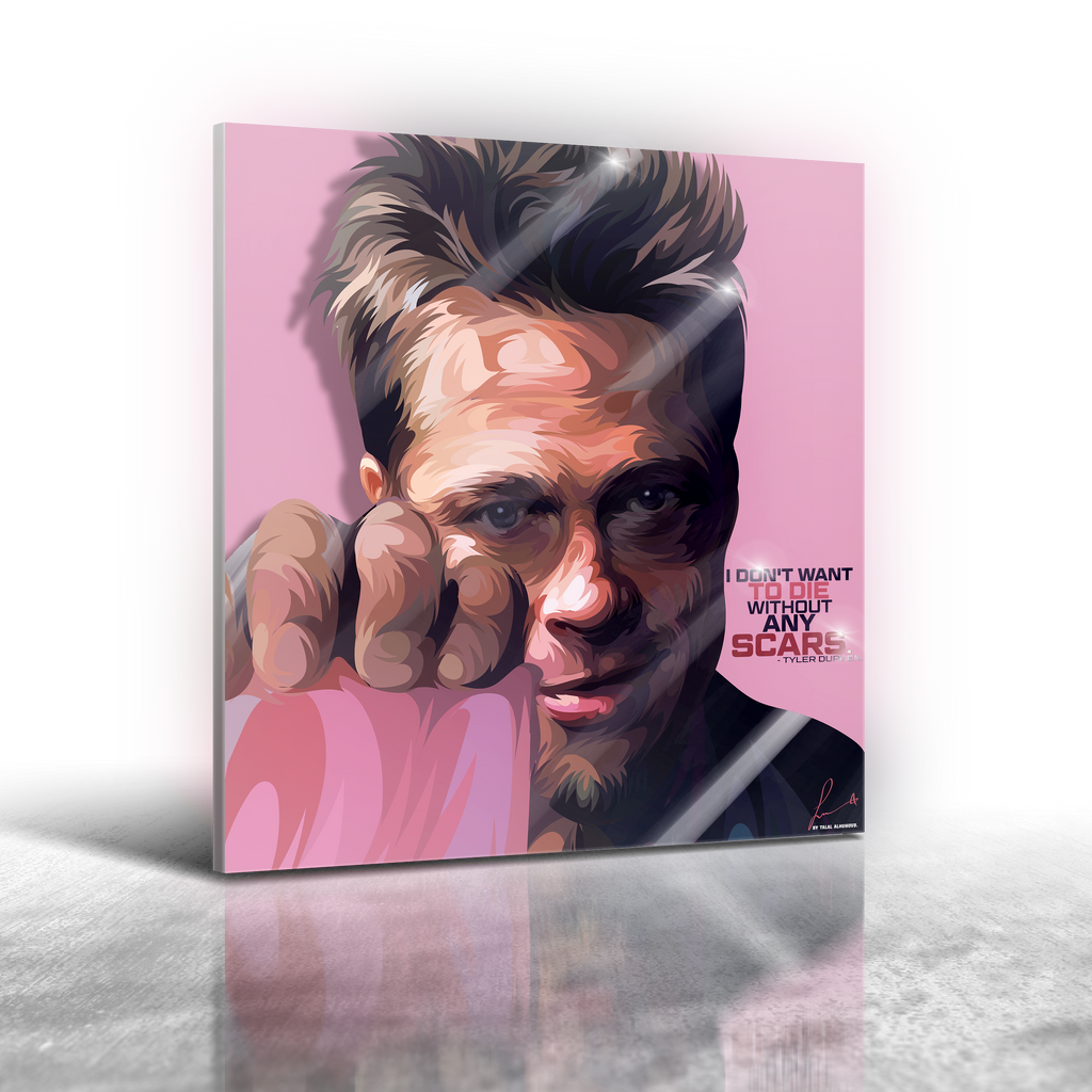Fight Club - Tyler Durden Frameless Art Painting (30x30cm)