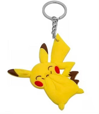 Anime Pokemon Pikachu Silicone Keychain