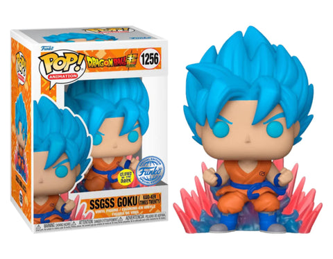 Funko Pop Anime Dragonball Z Super Ssgss Goku (Special Edition + Glows in the Dark)