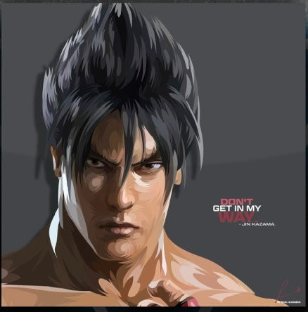 Tekken 8 Jin kazama Frameless Art Painting (30*30 cm)