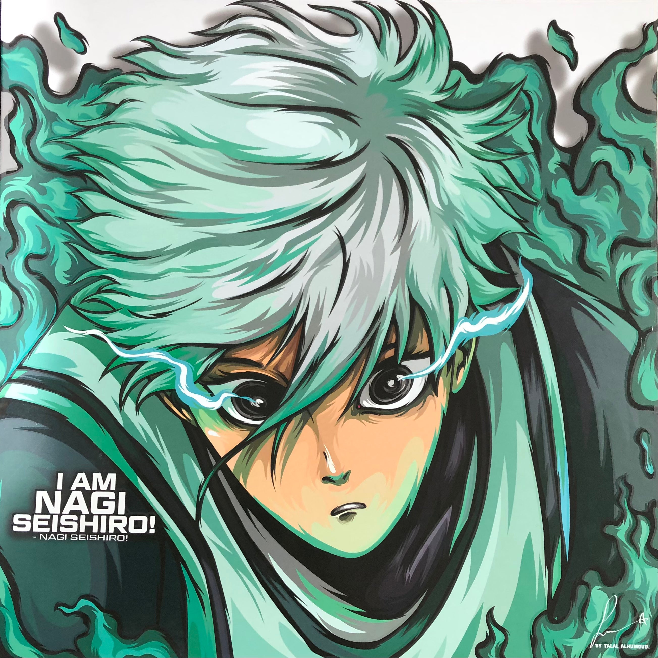 Anime Blue Lock - Nagi Seishiro Frameless Art Painting (30*30 cm)