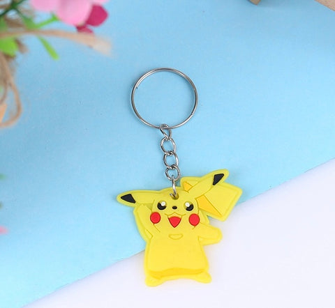 Anime Pokemon Pikachu Silicone Keychain