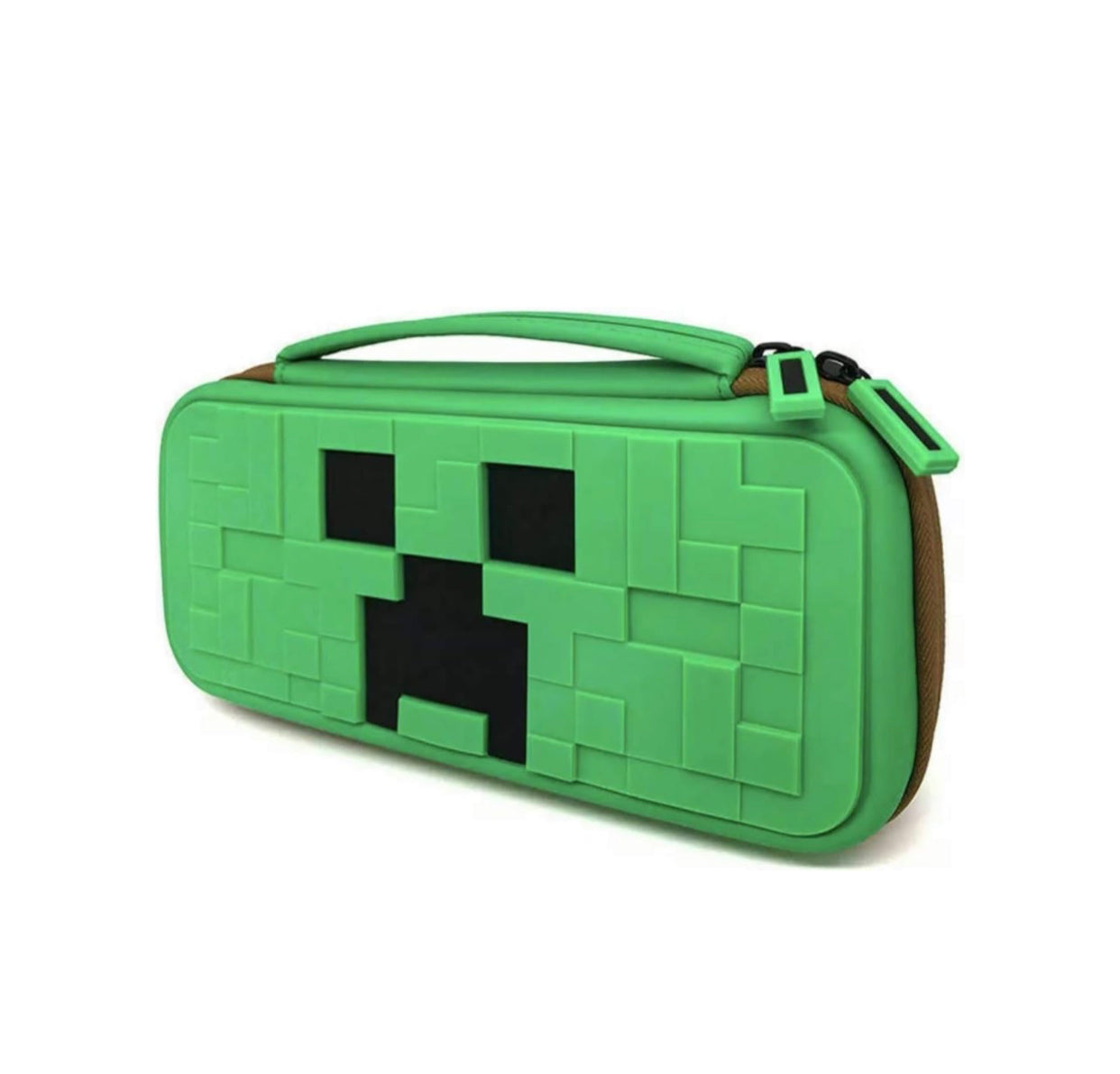 Nintendo Switch Green Minecraft Hard Shell and Rubber Protective Cover Travel Case