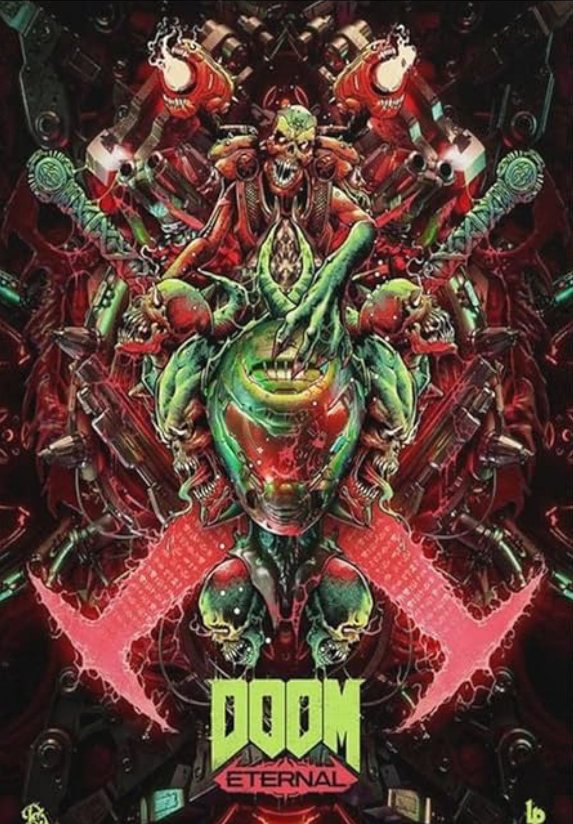 Doom Eternal Decorative Painting Wall Wooden Posters (28x43cm)