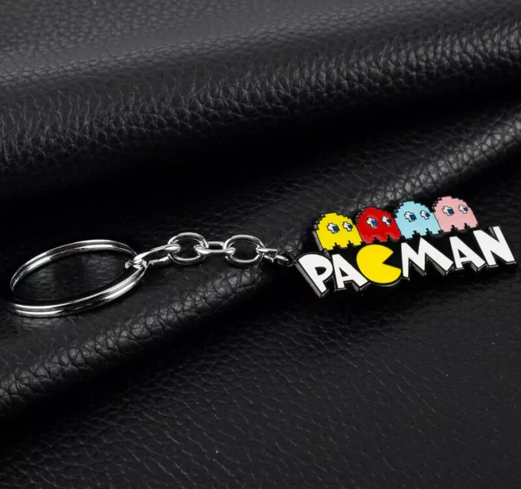 Retro Gaming Pac-Man Keychain