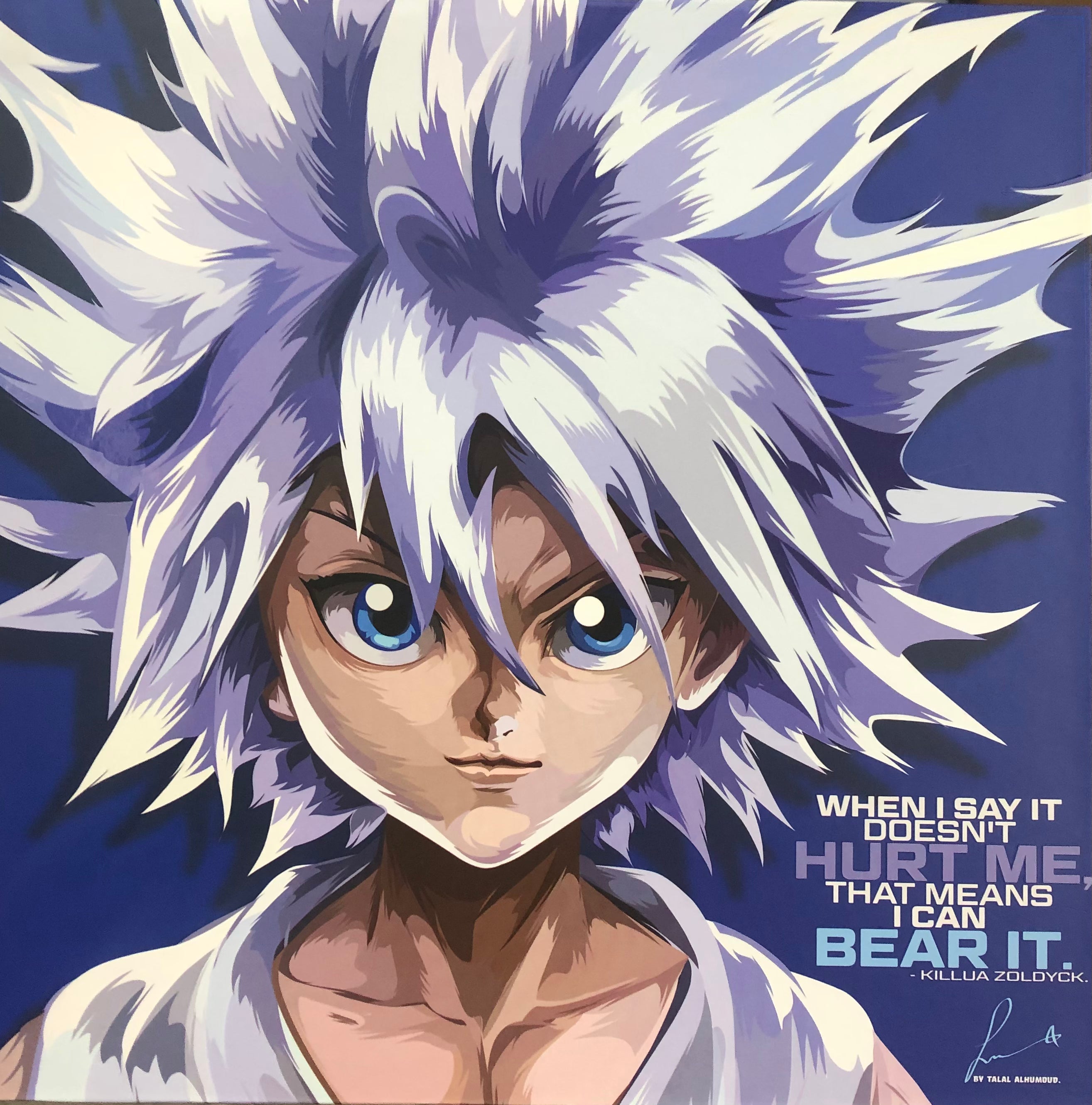 Anime Hunter x Hunter - Killua Zoldyck Frameless Art Painting (30*30 cm)