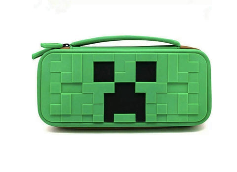 Nintendo Switch Green Minecraft Hard Shell and Rubber Protective Cover Travel Case