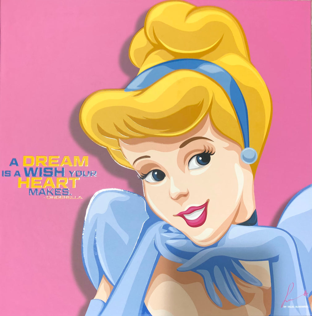 Disney Cinderella - Cinderella Frameless Art Painting (30*30 cm)