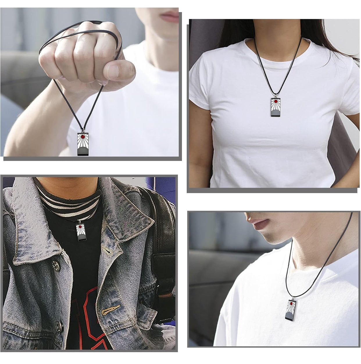 Anime Tanjiro Cosplay Necklace