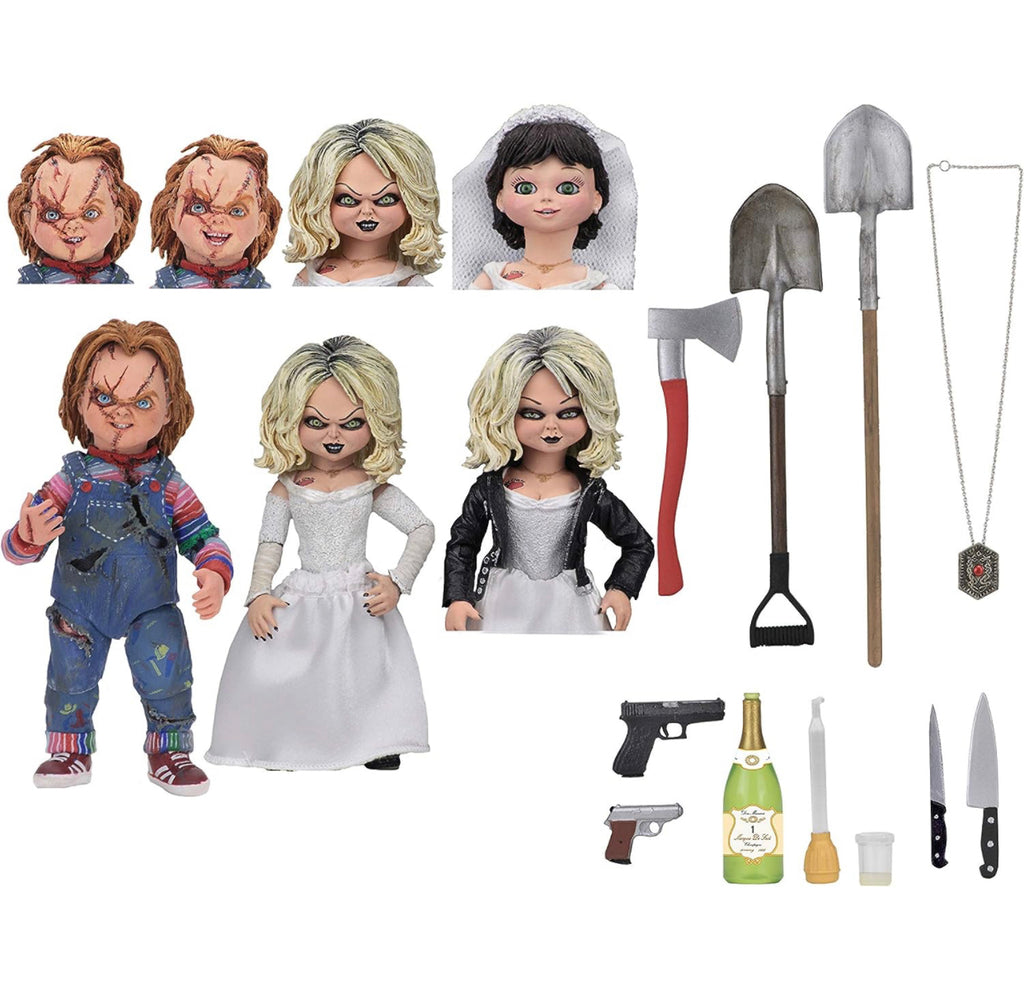 [JSM] Bride of Chucky Scale Action Ultimate Chucky & Tiffany 2-Pack Figure - (10cm)