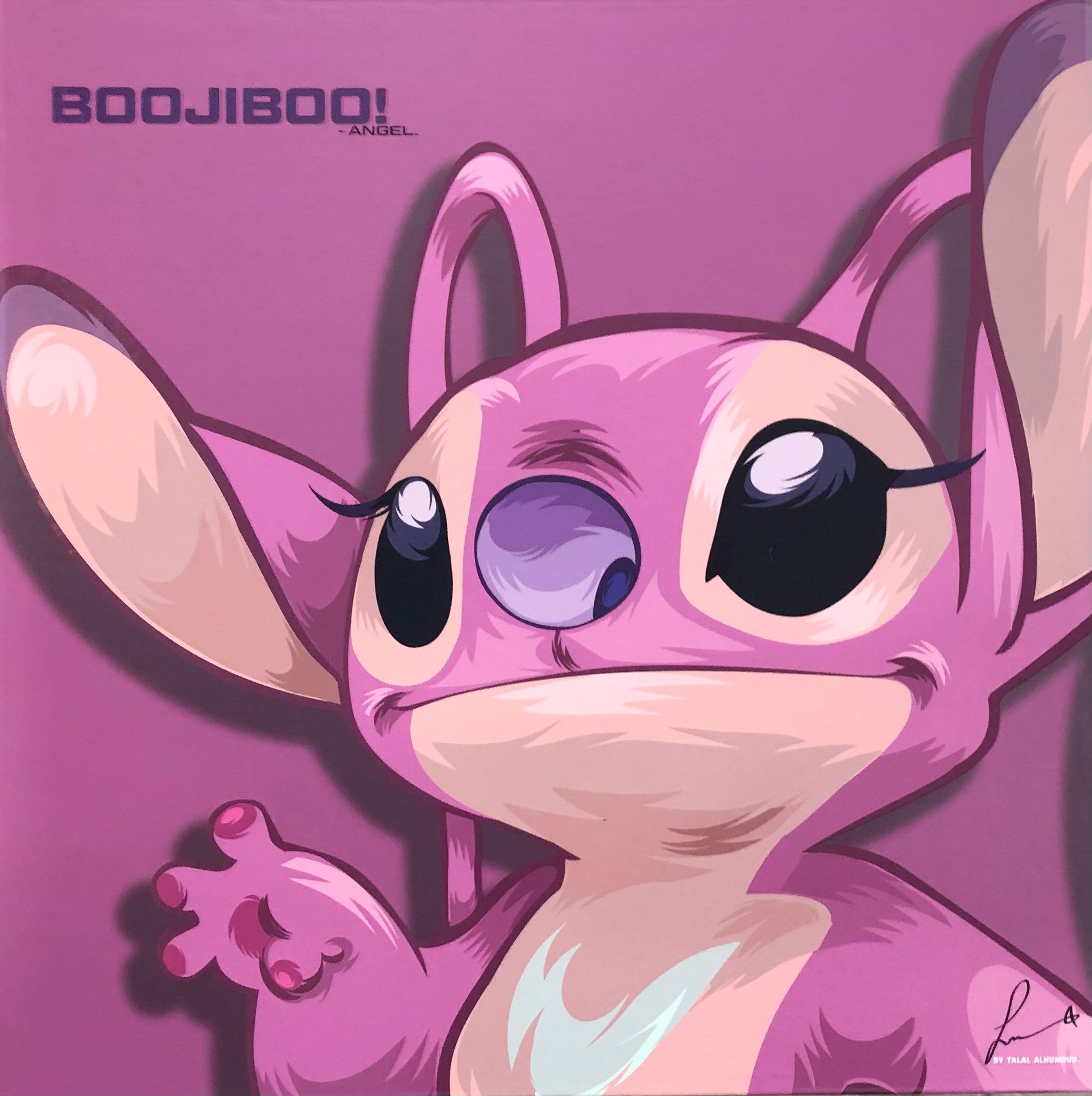 Disney Lilo & Stitch - Angel  Frameless Art Painting (30*30 cm)