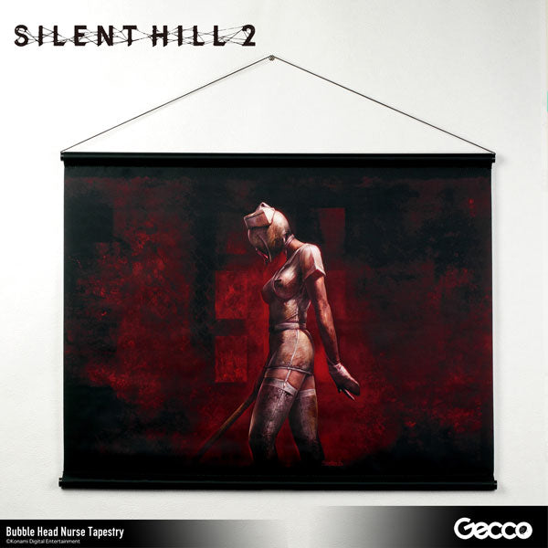 Official SILENT HILL 2 Bubble Head Nurse Wall Scroll Size B2 (W72.8cm x H51.5cm)