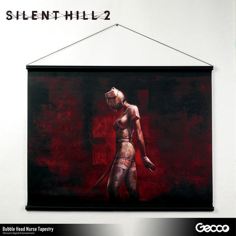 Official SILENT HILL 2 Bubble Head Nurse Wall Scroll Size B2 (W72.8cm x H51.5cm)