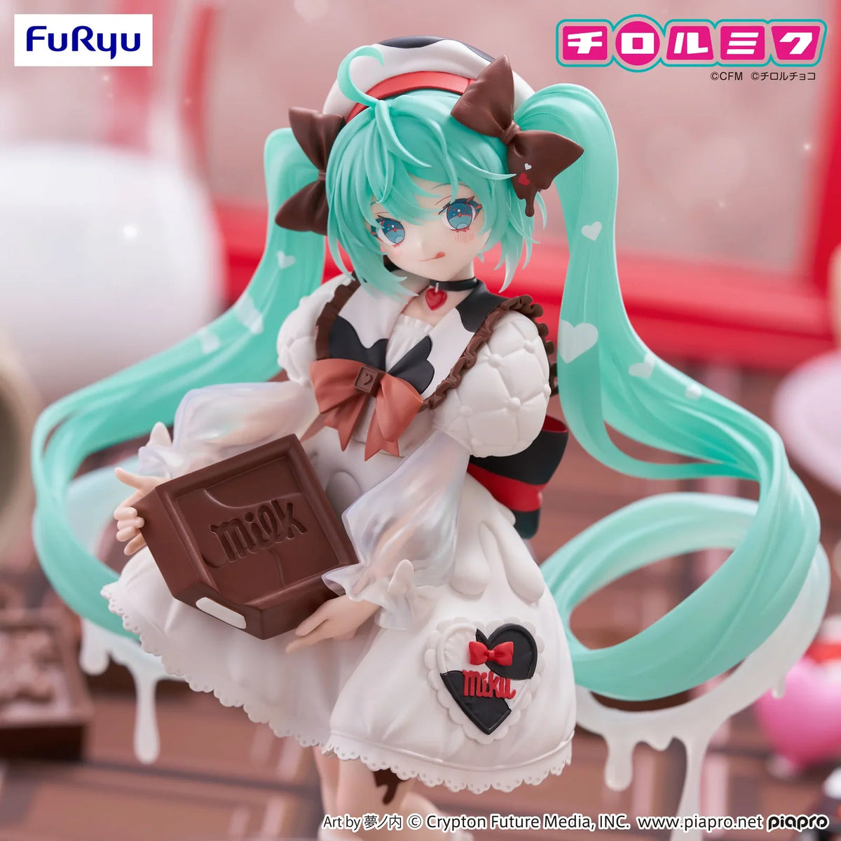 Anime Hatsune Miku - Tirol Choco Trio-Try-iT Milk Ver. Figure (19cm)