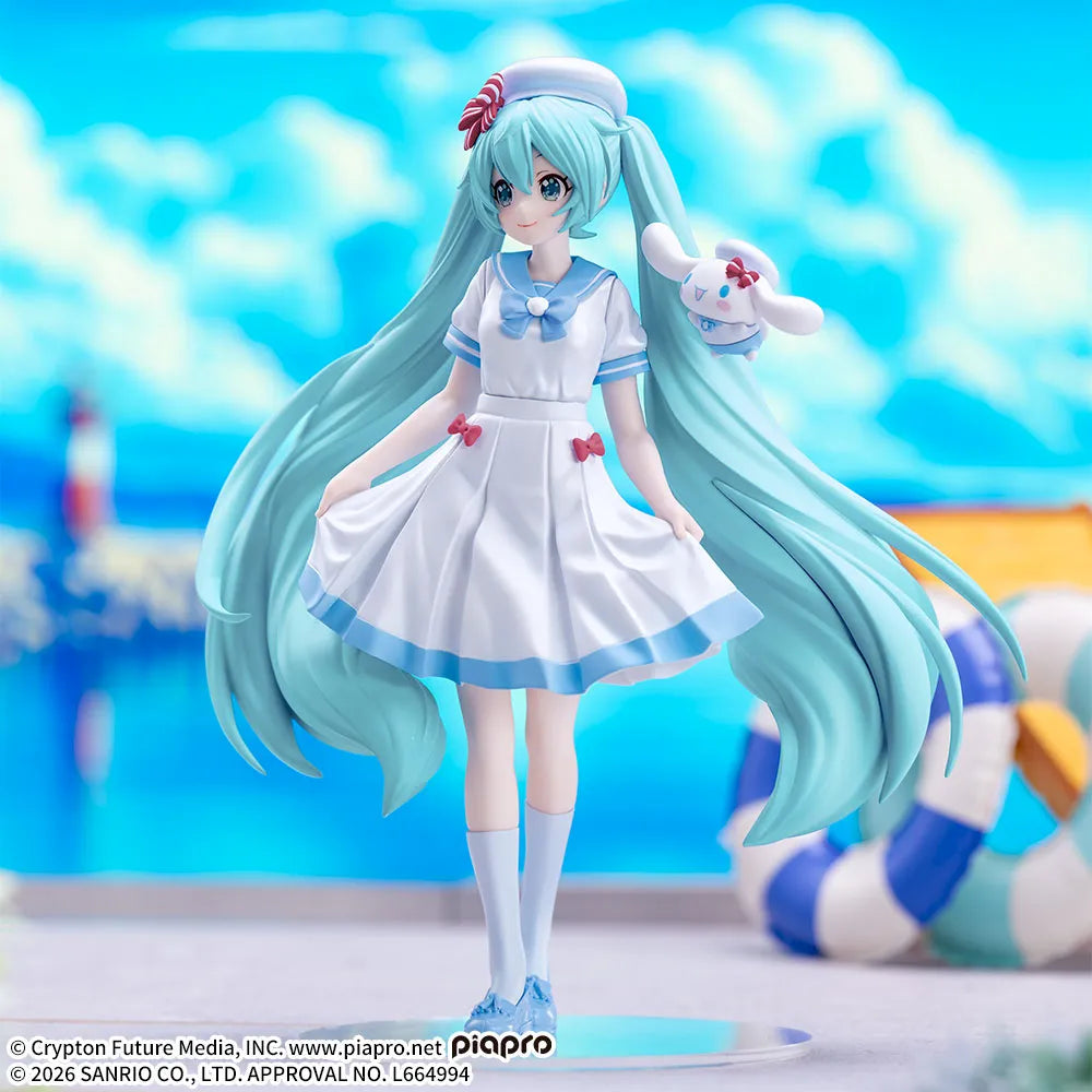 Anime Hatsune Miku X Stellar - Hatsune Miku x Cinnamoroll Summer Ver. Figure (19cm)
