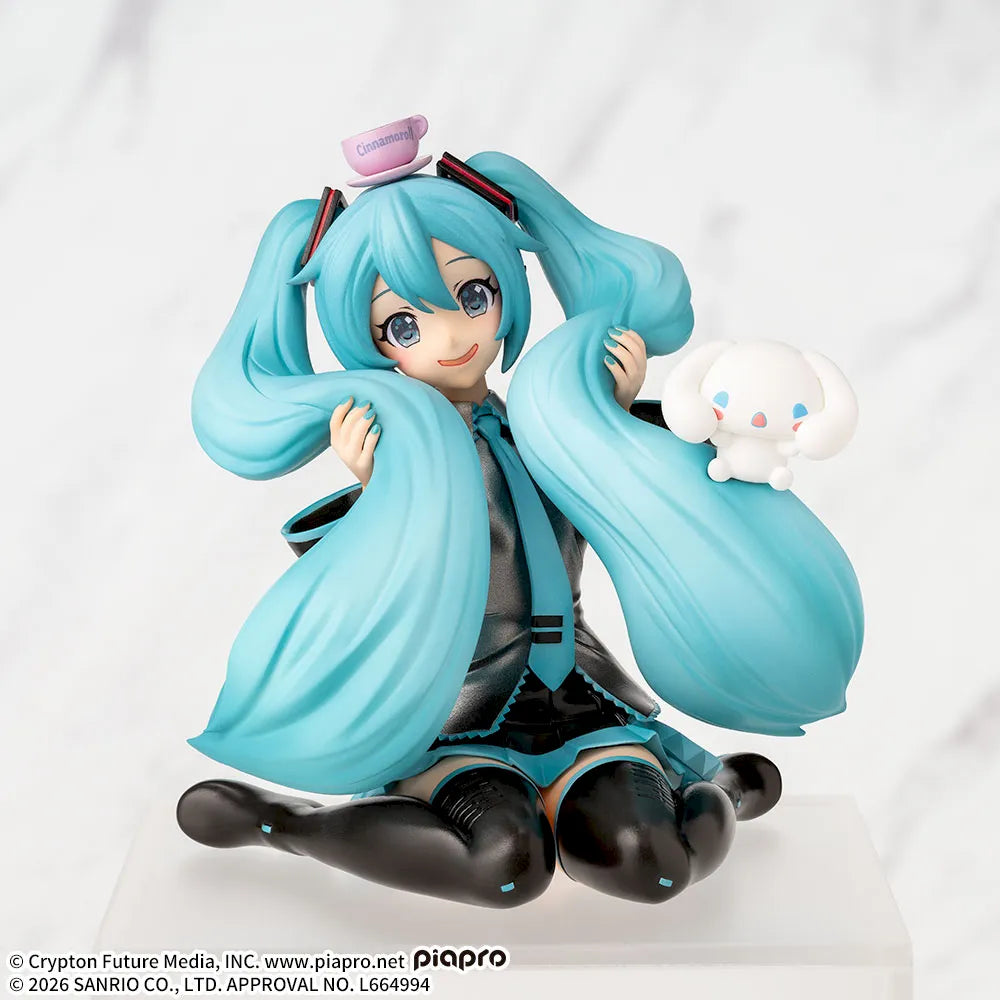 Anime Hatsune Miku x Cinnamoroll Fluffy Choconose Premium Ver. Figure (8cm)