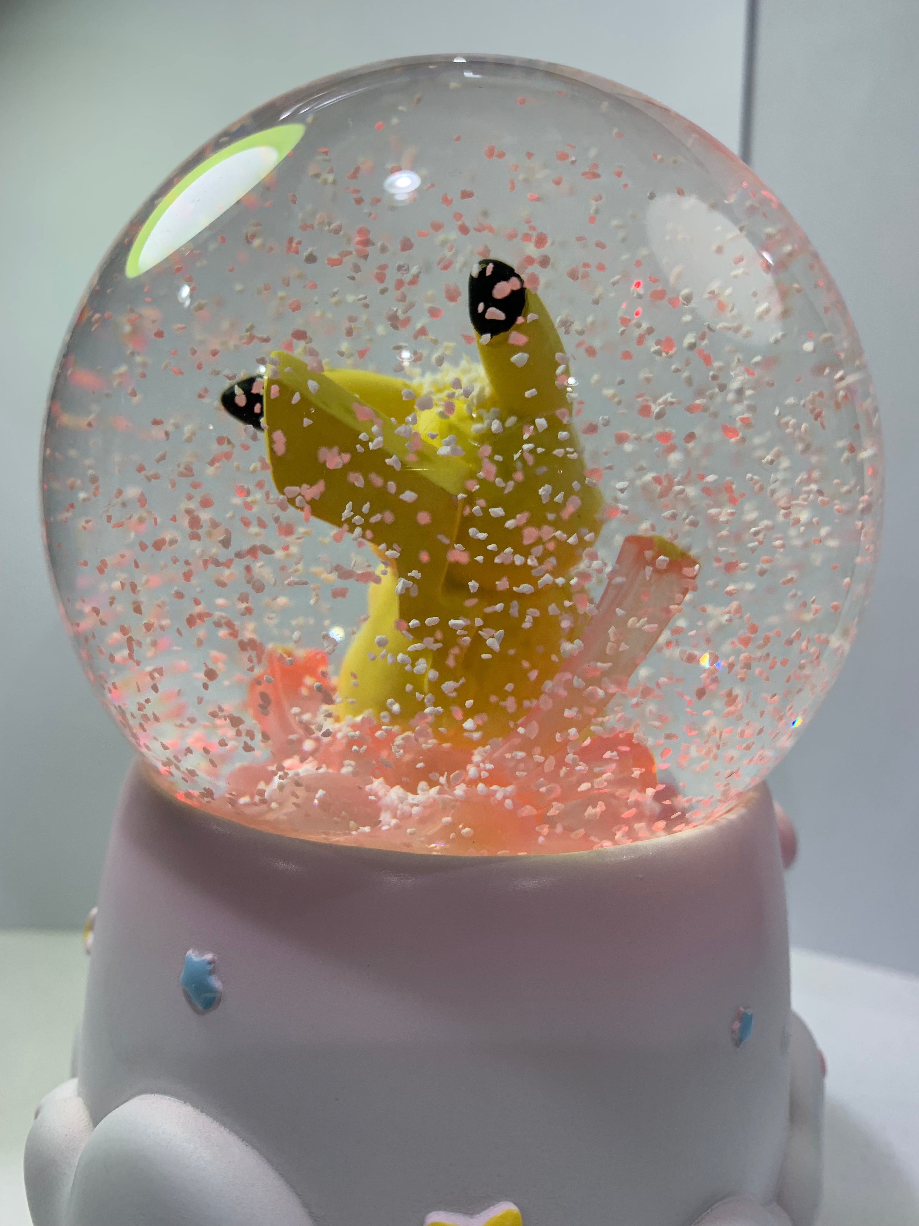 Pokemon Pikachu Musical Snow Globe 3D Crystal Ball, Music Box with Colorful LED Light 1 (17cm)