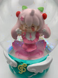 Sakura Miku Musical Snow Globe 3D Crystal Ball, Music Box with Colorful LED Light (13cm)