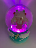 Sakura Miku Musical Snow Globe 3D Crystal Ball, Music Box with Colorful LED Light (13cm)