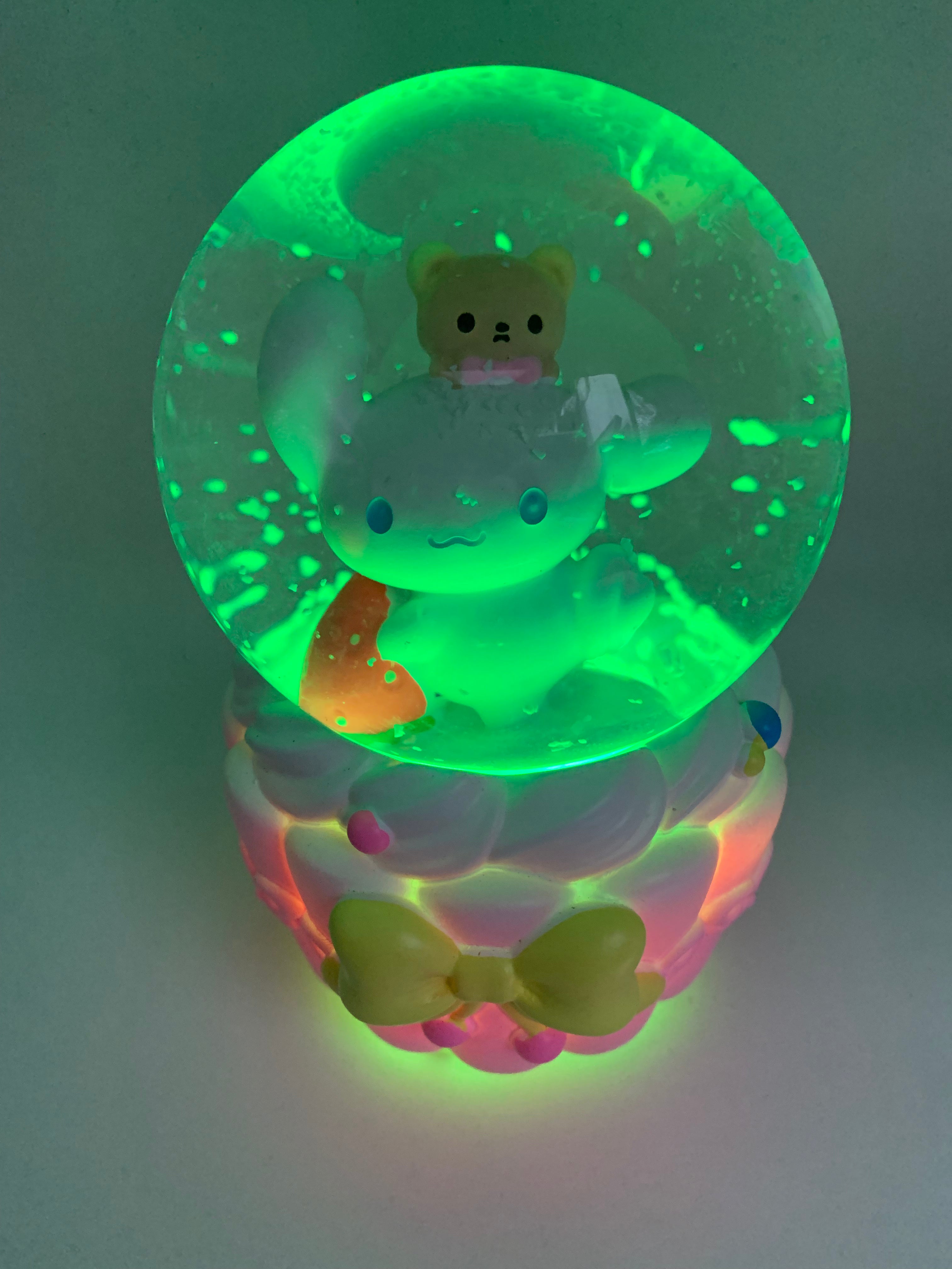 Hello Kitty Musical Snow Globe 3D Crystal Ball, Music Box with Colorful LED Light 1 (13cm)