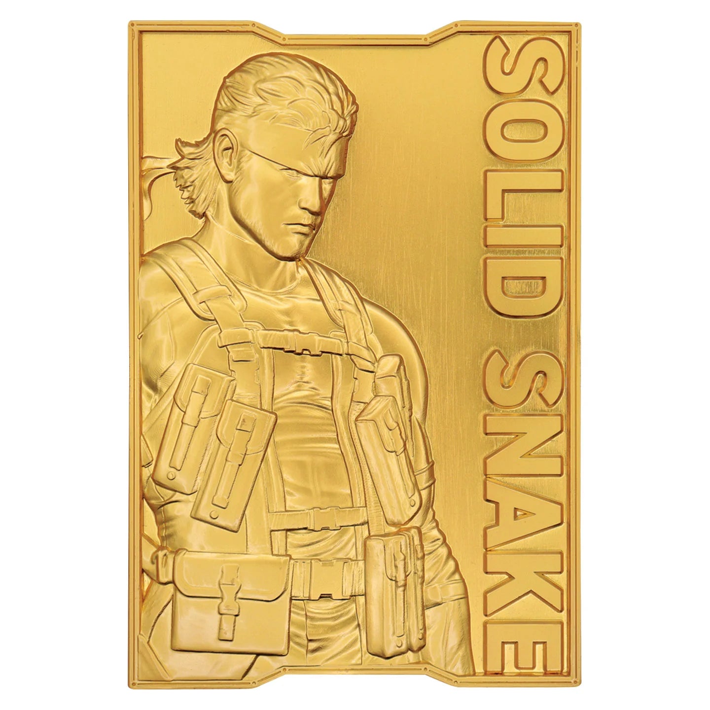 Official Metal Gear Solid 2 - 24k Gold Plated Snake Ingot
