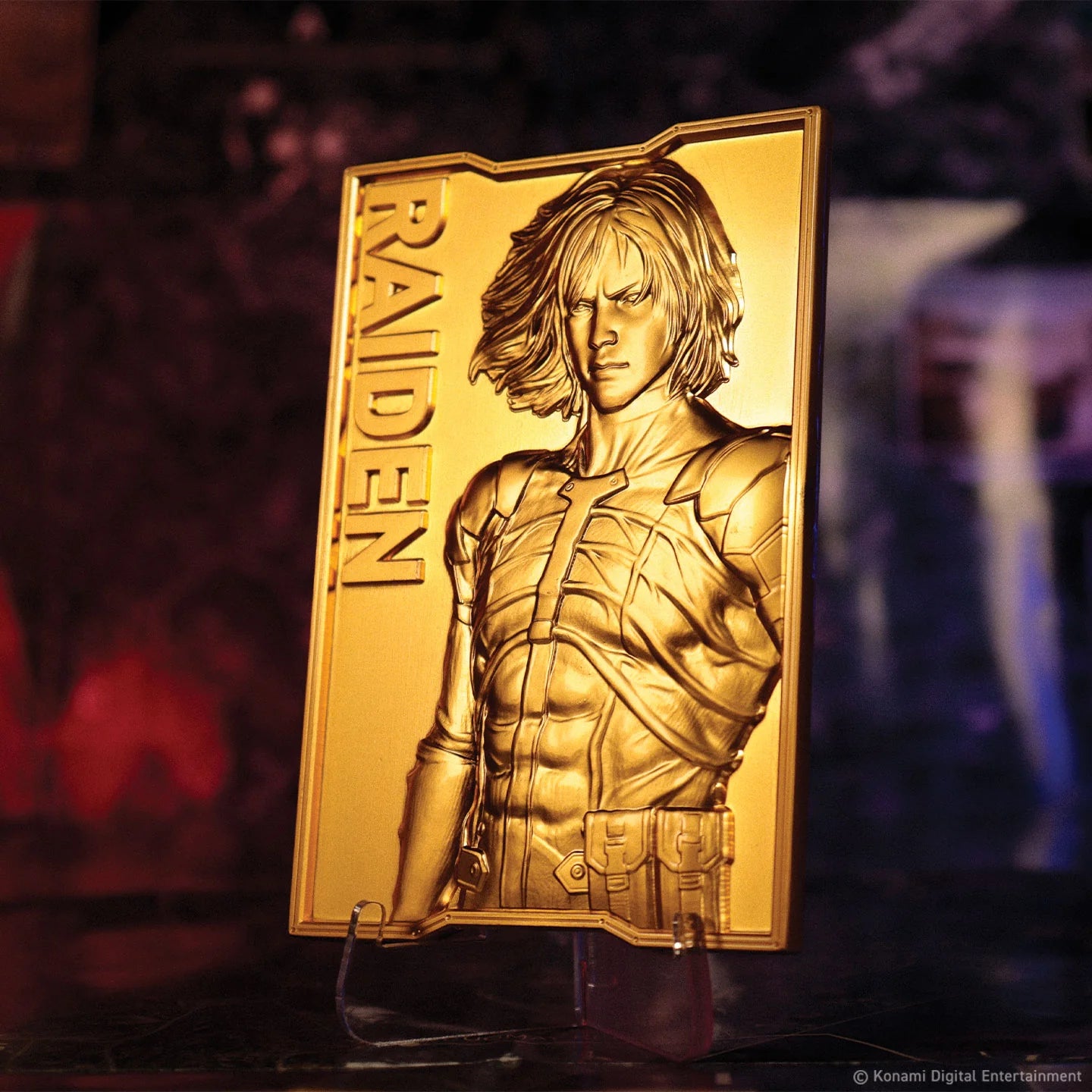 Official Metal Gear Solid 2 - 24k Gold Plated Raiden Ingot